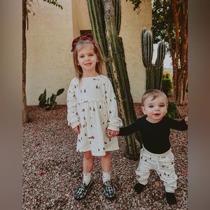 Little Co Lauren Conrad Winter Mountains Truck Trees Baby Joggers Size 12 Months